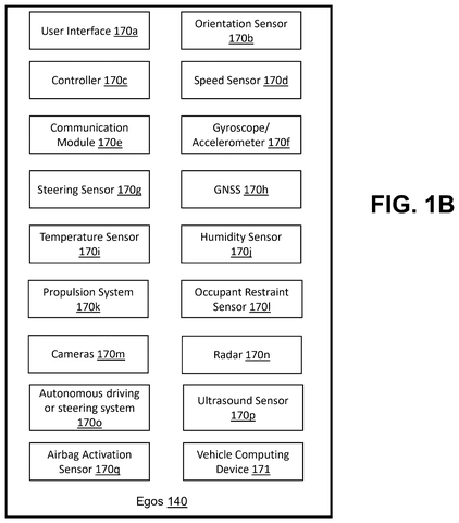 Vehicle sensors and components, drawing sheet 2 from US 2026/0296410 A1