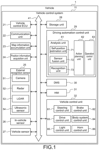 Vehicle control system components., drawing sheet 1 from US 2026/0296418 A1