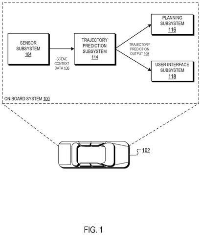 Car with on-board prediction system., drawing sheet 1 from US 2026/0296504 A1