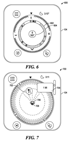 Smartwatch display of saved locations., drawing sheet 5 from US 2026/0298652 A1