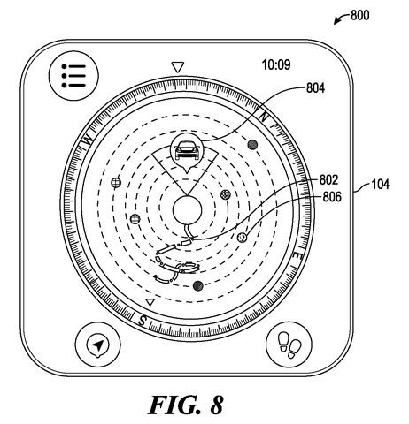 Smartwatch compass with location markers., drawing sheet 6 from US 2026/0298652 A1