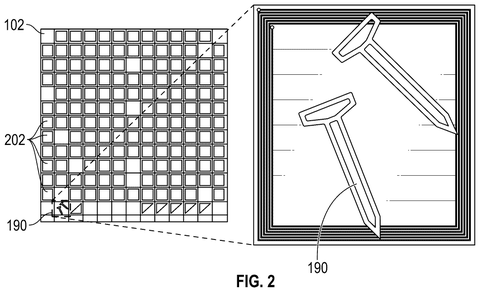 Charging coil grid and metal object., drawing sheet 2 from US 2026/0299157 A1