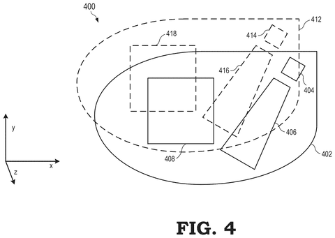 Light paths for secondary display, drawing sheet 4 from US 2026/0299299 A1