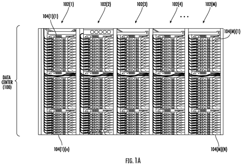 Data center server racks., drawing sheet 1 from US 2026/0299667 A1