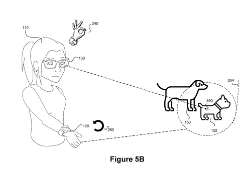 Person selecting a small dog., drawing sheet 8 from US 2026/0299683 A1