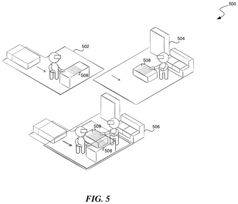 User interacting with virtual objects, drawing sheet 7 from US 2026/0299699 A1