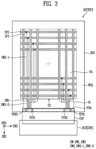 Touch sensor panel layout., drawing sheet 3 from US 2026/0299722 A1