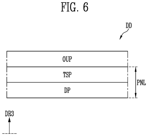 Display panel layer stack., drawing sheet 6 from US 2026/0299722 A1