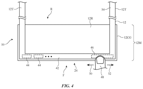 Finger controls on headset front., drawing sheet 4 from US 2026/0299736 A1