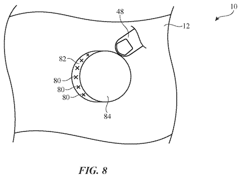 Finger rotating a virtual dial., drawing sheet 8 from US 2026/0299736 A1