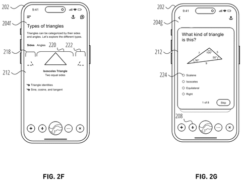 Smartphone showing types of triangles., drawing sheet 4 from US 2026/0299744 A1