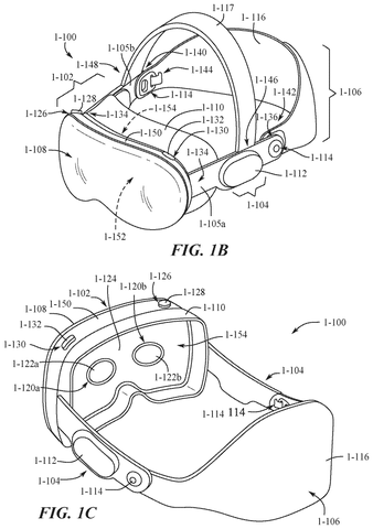 Augmented reality headset, top view., drawing sheet 2 from US 2026/0299747 A1
