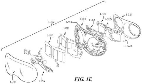Exploded view of headset internals., drawing sheet 4 from US 2026/0299747 A1