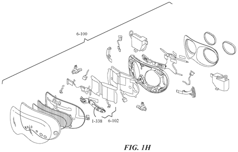 Exploded view of headset with cameras., drawing sheet 7 from US 2026/0299747 A1