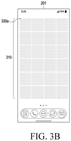 Smartphone home screen, fine grid, drawing sheet 4 from US 2026/0299761 A1