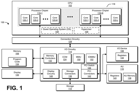 Computer system architecture with memory., drawing sheet 1 from US 2026/0299800 A1