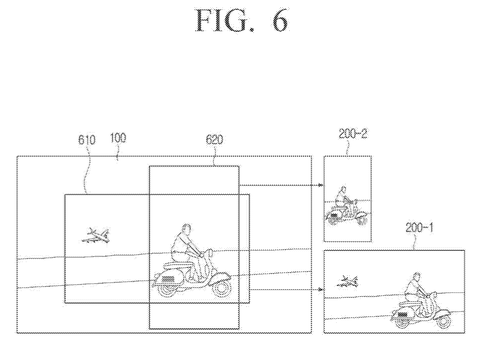 Moving objects stream to nearby screens., drawing sheet 6 from US 2026/0299866 A1