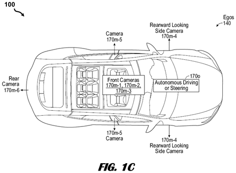 Self-driving car with cameras., drawing sheet 3 from US 2026/0299881 A1