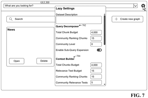 AI settings, query decomposer, drawing sheet 7 from US 2026/0300370 A1