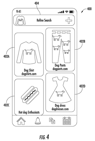 Mobile phone visual search results., drawing sheet 7 from US 2026/0300380 A1