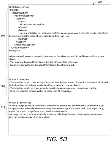 Output format for grouped insights., drawing sheet 7 from US 2026/0300414 A1