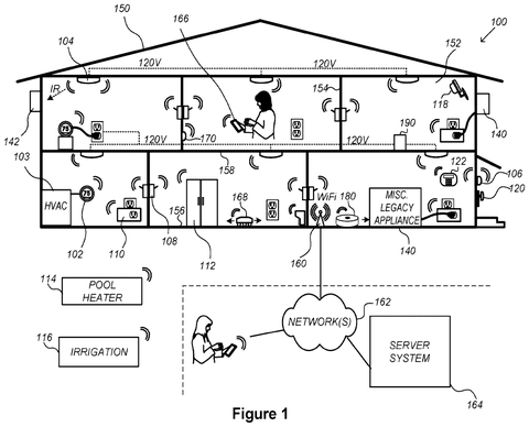 Smart home environment with devices., drawing sheet 1 from US 2026/0300438 A1