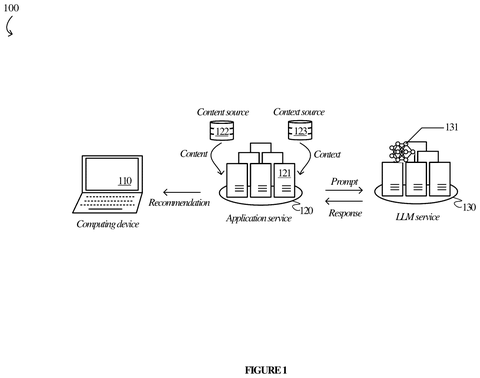 Computing device, application, and LLM services., drawing sheet 1 from US 2026/0300643 A1