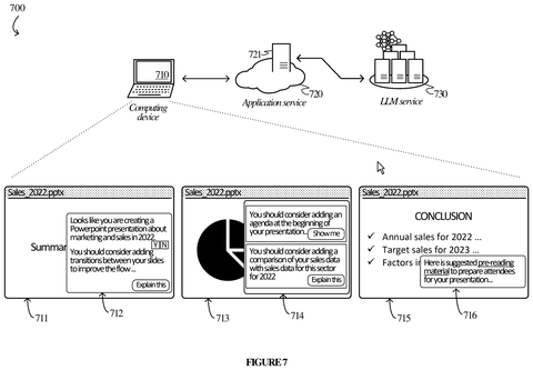 Presentation analysis and suggested content., drawing sheet 7 from US 2026/0300643 A1