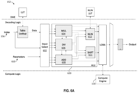Decoding logic and ALU components, drawing sheet 6 from US 2026/0300680 A1