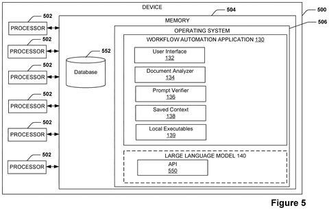 Device with workflow automation application., drawing sheet 6 from US 2026/0300874 A1
