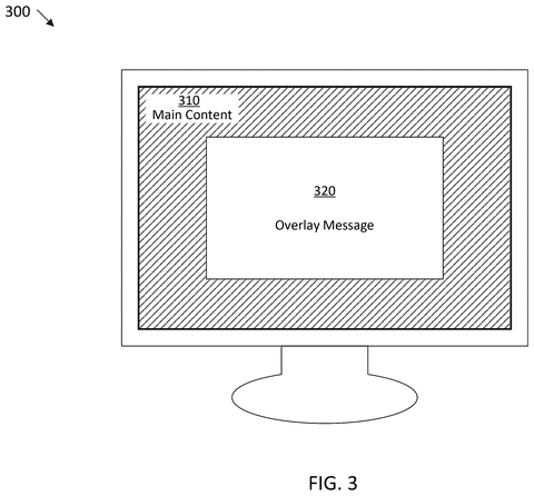 Overlay message on main content., drawing sheet 3 from US 2026/0301024 A1