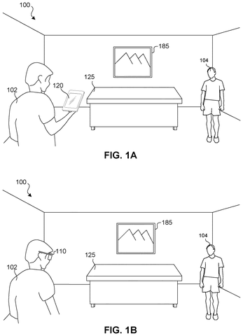 People interacting with augmented reality., drawing sheet 1 from US 2026/0301215 A1