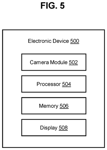 Electronic device with camera and processor., drawing sheet 5 from US 2026/0301226 A1