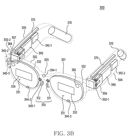 Exploded view of AR glasses., drawing sheet 4 from US 2026/0301246 A1