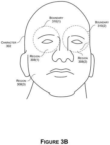 Character face eye regions., drawing sheet 4 from US 2026/0301289 A1