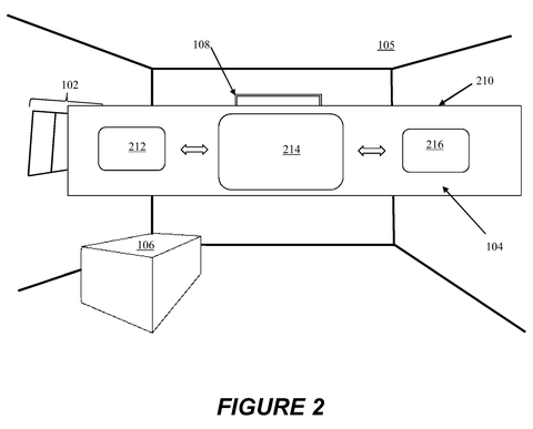 Virtual room with a media bar., drawing sheet 2 from US 2026/0301310 A1