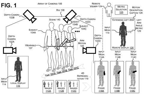 3D motion capture system, drawing sheet 1 from US 2026/0301321 A1