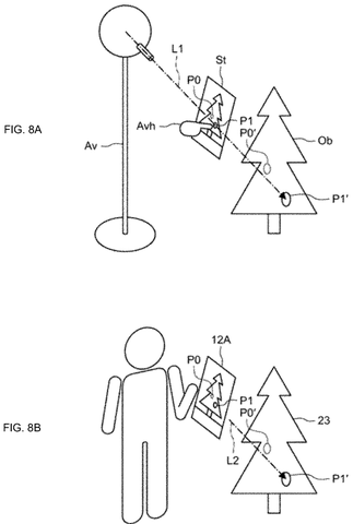 Virtual object pointing examples, drawing sheet 8 from US 2026/0301326 A1