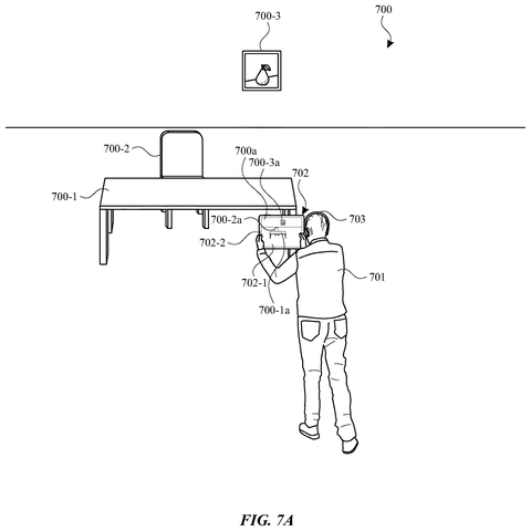 Person using VR headset., drawing sheet 7 from US 2026/0301338 A1
