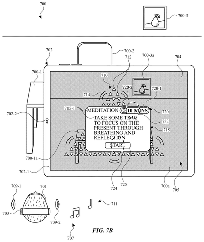 VR meditation interface and audio., drawing sheet 8 from US 2026/0301338 A1