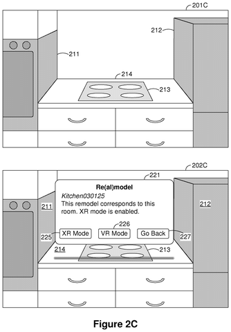 Kitchen remodel mode options., drawing sheet 4 from US 2026/0301345 A1
