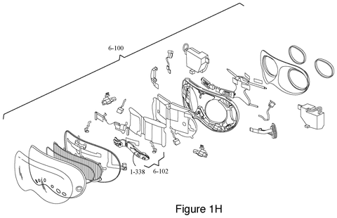 Exploded view of headset with sensors., drawing sheet 7 from US 2026/0301350 A1