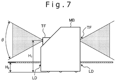 Robot with sensor viewing angles., drawing sheet 7 from US 2026/0301360 A1
