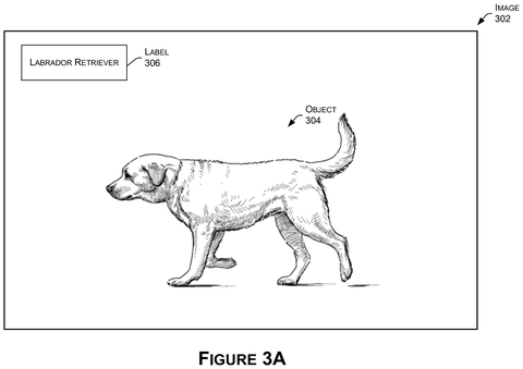 Labeled image of a Labrador retriever., drawing sheet 3 from US 2026/0301378 A1