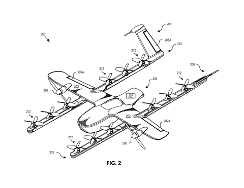 Drone with multiple propellers, drawing sheet 2 from US 2026/0301591 A1