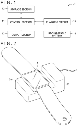 Smartwatch charging system, drawing sheet 1 from US 2026/0302810 A1