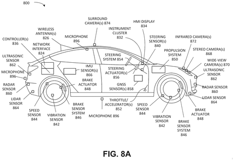 Self-driving car with sensors., drawing sheet 8 from US 2026/0303303 A1