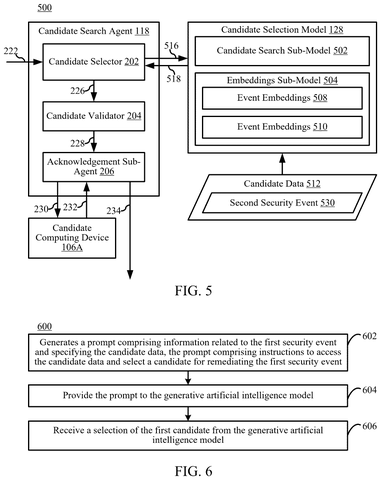 Candidate search agent details, drawing sheet 5 from US 2026/0303618 A1