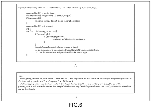 Sample group description box., drawing sheet 6 from US 2026/0303844 A1