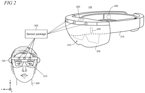 Augmented reality headset on a person., drawing sheet 2 from US 2026/0303933 A1